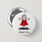 abigale liefdesring ronde button 5,7 cm (Voorkant /achterkant)