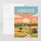 Abilene Kansas Briefkaart (Voorkant / Achterkant)