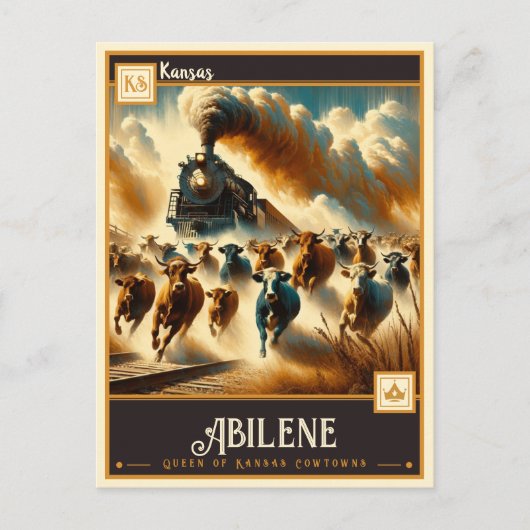 Abilene, Kansas |  Briefkaart (Voorkant)
