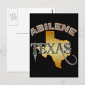 ABILENE, TEXAS BRIEFKAART (Voorkant / Achterkant)