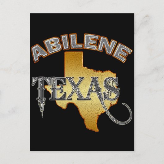 ABILENE, TEXAS BRIEFKAART (Voorkant)