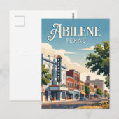 Abilene, Texas Briefkaart (Voorkant / Achterkant)