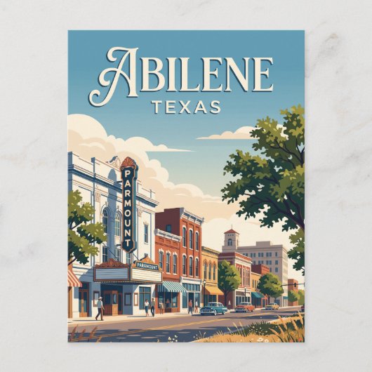 Abilene, Texas Briefkaart (Voorkant)