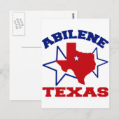 Abilene, Texas Briefkaart (Voorkant / Achterkant)