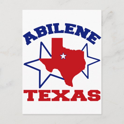 Abilene, Texas Briefkaart (Voorkant)