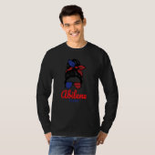 Abilene Texas Retro Rommelige Knot T-shirt (Voorkant volledig)