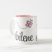 Abilene Texas T-shirt Tweekleurige Koffiemok (Voorkant links)