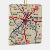 Abilene TX 1941 Map Keramisch Ornament (Rechts)