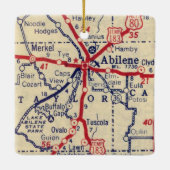 Abilene TX 1941 Map Keramisch Ornament (Achterkant)