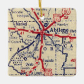 Abilene TX 1941 Map Keramisch Ornament (Voorkant)