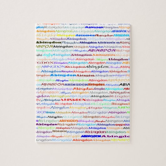 Abingdon Text Design II Puzzle Legpuzzel (Verticaal)