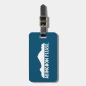 Abingdon Virginia alsjeblieft Bagagelabel (Voorkant verticaal)