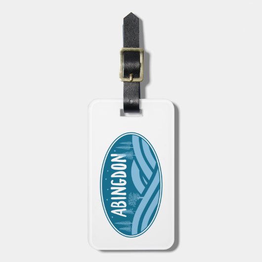 Abingdon Virginia Buitenshuis Bagagelabel (Voorkant verticaal)
