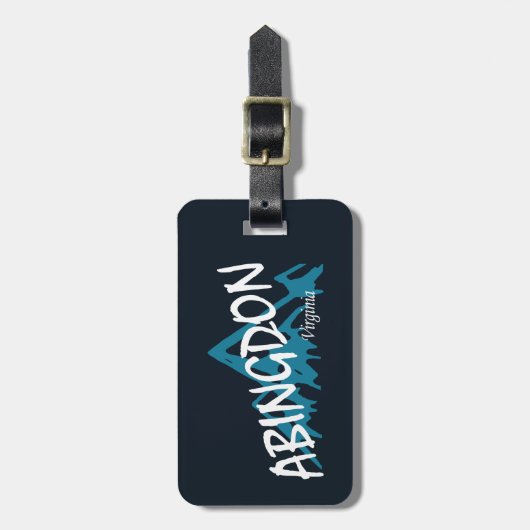 Abingdon Virginia Mountains Bagagelabel (Voorkant verticaal)