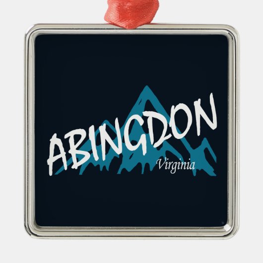Abingdon Virginia Mountains Metalen Ornament (Voorkant)