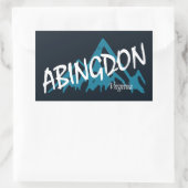 Abingdon Virginia Mountains Rechthoekige Sticker (Tas)