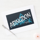 Abingdon Virginia Mountains Rechthoekige Sticker (Envelop)