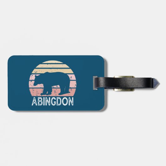 Abingdon Virginia Retro Beer Bagagelabel (Achterkant horizontaal)