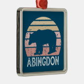 Abingdon Virginia Retro Beer Metalen Ornament (Rechts)