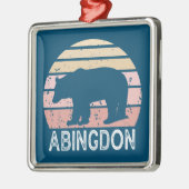 Abingdon Virginia Retro Beer Metalen Ornament (Links)