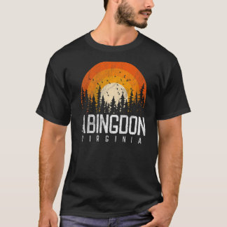 Abingdon Virginia VA 70-jaren 80-jaren 90 Retro T-shirt