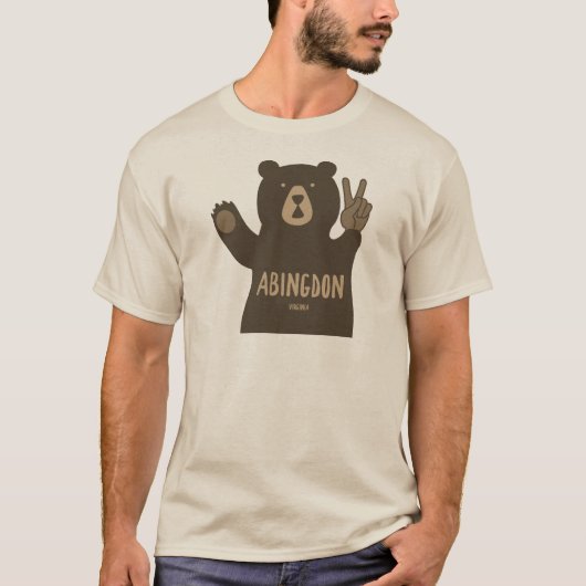 Abingdon Virginia Vredesbeer T-shirt (Voorkant)