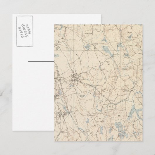 Abington, Massachusetts Briefkaart (Voorkant / Achterkant)