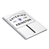 Abington, Massachusetts, stad invoeren teken Notitieboek (Rechterzijde)