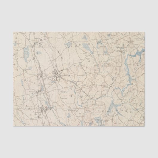 Abington, Massachusetts Tissuepapier (Voorkant)