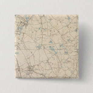 Abington, Massachusetts Vierkante Button 5,1 Cm