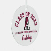 Abington Senior High School Ornament Kerst (Voorkant Rechts)