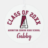 Abington Senior High School Ornament Kerst (Achterkant)