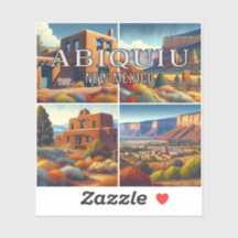 Abiquiu New Mexico 3 inch Vinyl Sticker