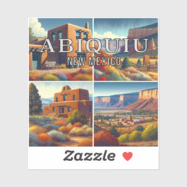 Abiquiu New Mexico 3 inch Vinyl Sticker