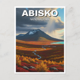Abisko Nationaal Park Zweden Reizen Briefkaart