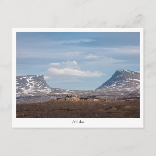 Abisko Sweden Briefkaart (Voorkant)
