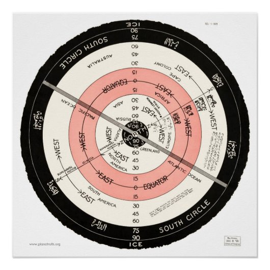 Abizaïde "Flat Surface, Briefpapier Earth" Hoge Re Poster (Voorkant)