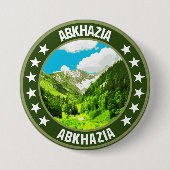 Abkhasia Ronde Button 7,6 Cm (Voorkant)