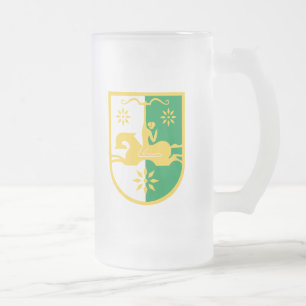 Abkhazisch wapen matglas bierpul
