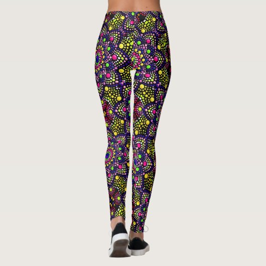 ABL - 0266 - Kleurrijke Mandala - Leggings (Achterkant)