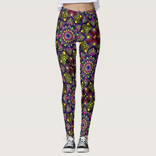 ABL - 0266 - Kleurrijke Mandala - Leggings (Voorkant)