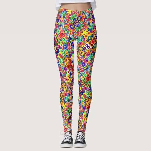 ABL - 0272 - Kleurrijke Dotting - Leggings (Voorkant)