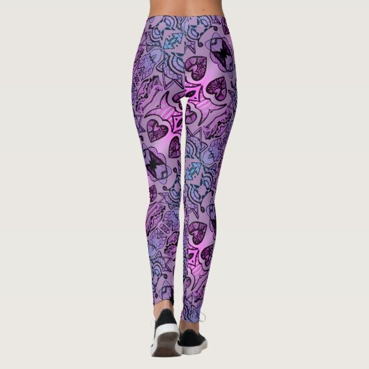 ABL - 159 - Gloeiende harten - Leggings (Achterkant)