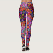 ABL - 185 - Kleurrijke Bloemen - Leggings (Achterkant)