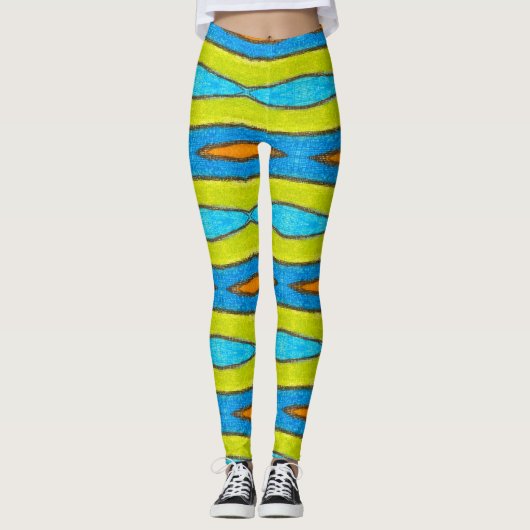 ABL - 189 - Voorjaarsstrepen - Leggings (Voorkant)