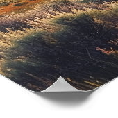 Ablaze Horizons - Montana Sunset Poster (Hoek)