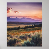 Ablaze Horizons - Montana Sunset Poster (Voorkant)