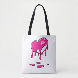 Able Abe Studios Snoep drip hart schoudertas Tote Bag
