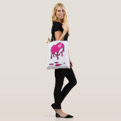 Able Abe Studios Snoep drip hart schoudertas Tote Bag (Op model)