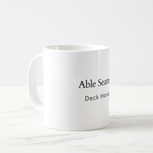 Able Seaman Deck Hands Koffiemok (Voorkant links)